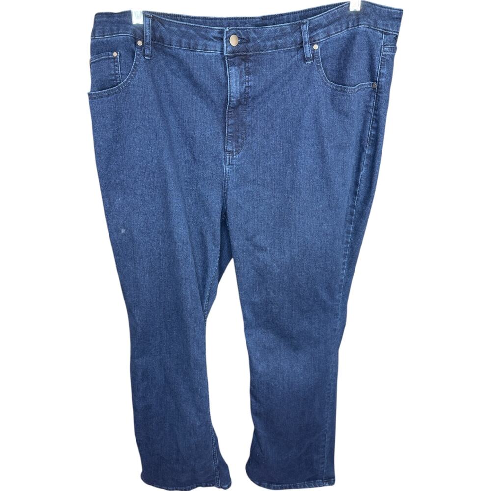 BEAUTIFUL by Lawrence Zarian Regular Baby Boot Jean- Indigo Dark Rinse 24‎ Plus